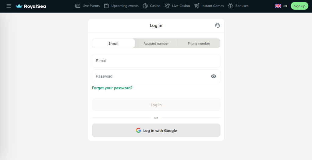 royalsea-login